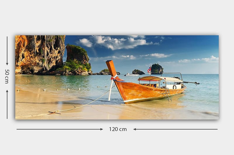 CANVASTAVLA YTY Nautical & Beach Flerfärgad 120x50 cm - Inredning & dekor - Tavlor & konst - Canvastavla
