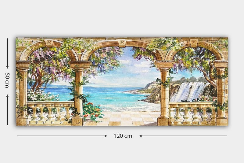 CANVASTAVLA YTY Nautical & Beach Flerfärgad 120x50 cm - Inredning & dekor - Tavlor & konst - Canvastavla