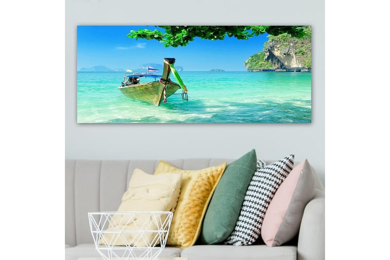 Canvastavla YTY Nautical & Beach Flerfärgad - 120x50 cm - Inredning & dekor - Tavlor & konst - Canvastavla