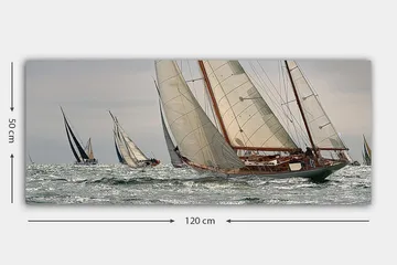 Canvastavla YTY Nautical & Beach Flerfärgad - 120x50 cm - Inredning & dekor - Tavlor & konst - Canvastavla