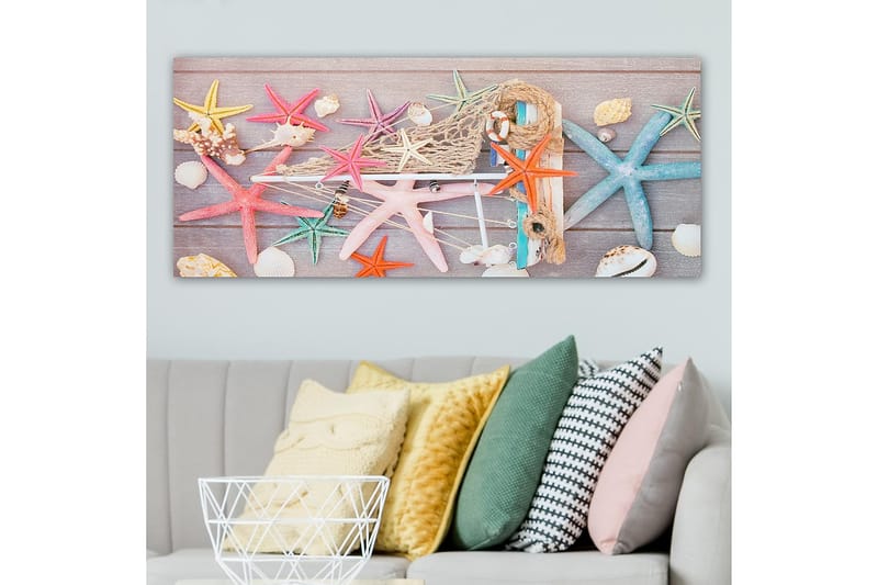 Canvastavla YTY Nautical & Beach Flerfärgad - 120x50 cm - Inredning & dekor - Tavlor & konst - Canvastavla
