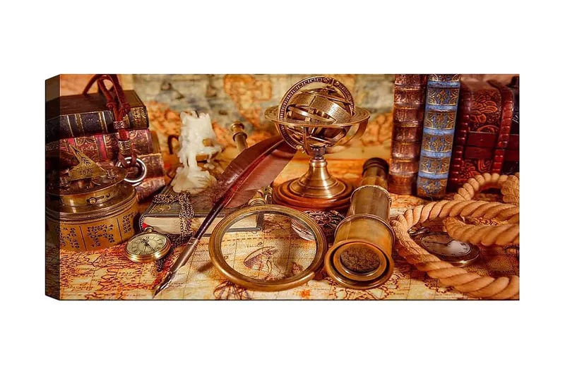 Canvastavla YTY Nautical & Beach Flerfärgad, 120x50 cm