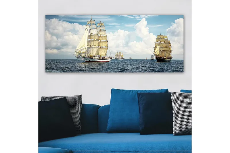 Canvastavla YTY Nautical & Beach Flerfärgad - 120x50 cm - Inredning & dekor - Tavlor & konst - Canvastavla