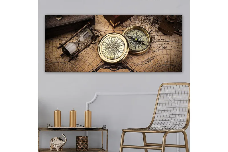 Canvastavla YTY Nautical & Beach Flerfärgad - 120x50 cm - Inredning & dekor - Tavlor & konst - Canvastavla