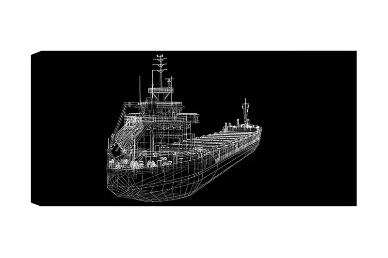 Canvastavla YTY Nautical & Beach Flerfärgad, 120x50 cm