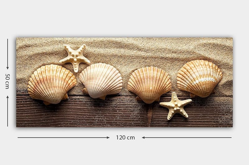 Canvastavla YTY Nautical & Beach Flerfärgad - 120x50 cm - Inredning & dekor - Tavlor & konst - Canvastavla