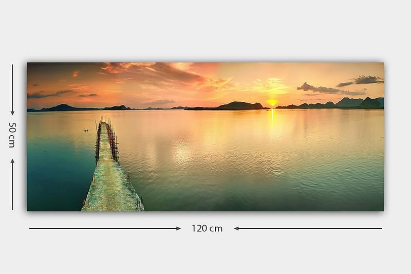 Canvastavla YTY Nautical & Beach Flerfärgad - 120x50 cm - Inredning & dekor - Tavlor & konst - Canvastavla