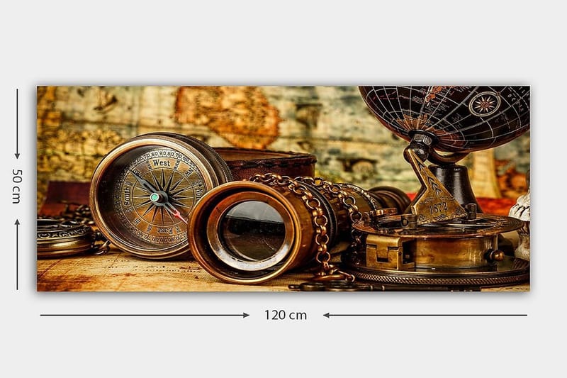 Canvastavla YTY Nautical & Beach Flerfärgad - 120x50 cm - Inredning & dekor - Tavlor & konst - Canvastavla