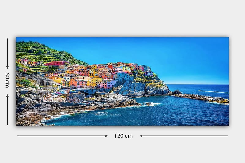 Canvastavla YTY Nautical & Beach Flerfärgad - 120x50 cm - Inredning & dekor - Tavlor & konst - Canvastavla