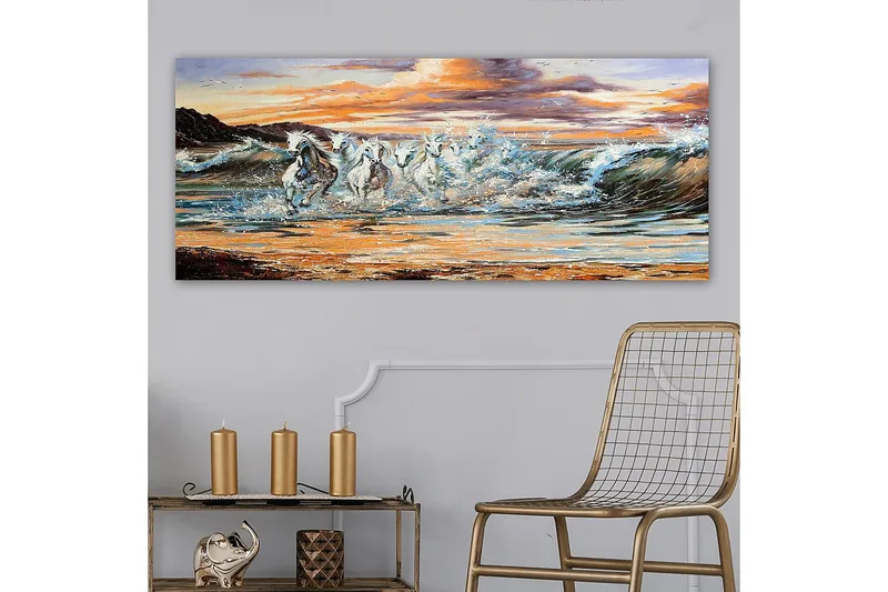 Canvastavla YTY Nautical & Beach Flerfärgad - 120x50 cm - Inredning & dekor - Tavlor & konst - Canvastavla