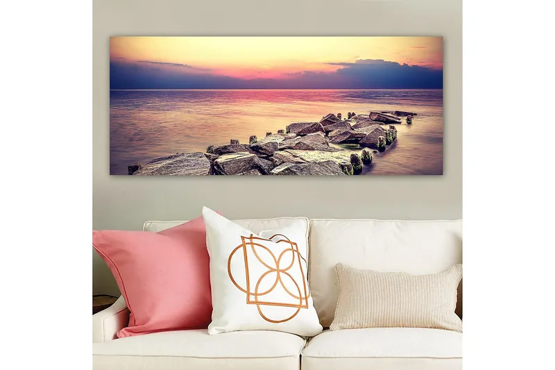 Canvastavla YTY Nautical & Beach Flerfärgad - 120x50 cm - Inredning & dekor - Tavlor & konst - Canvastavla