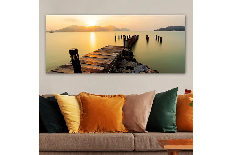 Canvastavla YTY Nautical & Beach Flerfärgad - 120x50 cm - Inredning & dekor - Tavlor & konst - Canvastavla