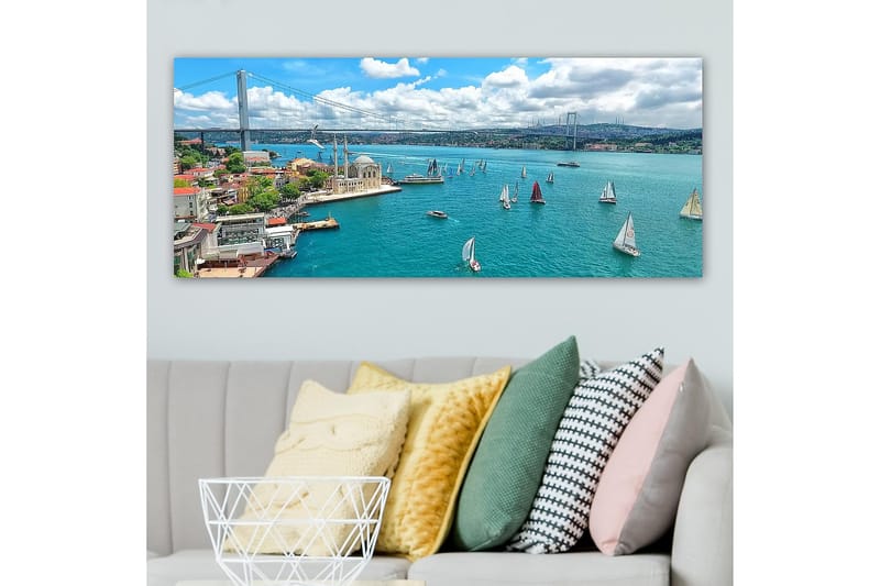 Canvastavla YTY Nautical & Beach Flerfärgad - 120x50 cm - Inredning & dekor - Tavlor & konst - Canvastavla
