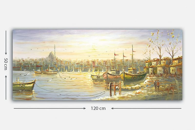 Canvastavla YTY Nautical & Beach Flerfärgad - 120x50 cm - Inredning & dekor - Tavlor & konst - Canvastavla