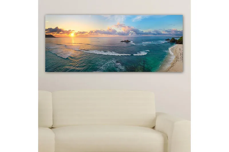 Canvastavla YTY Nautical & Beach Flerfärgad - 120x50 cm - Inredning & dekor - Tavlor & konst - Canvastavla