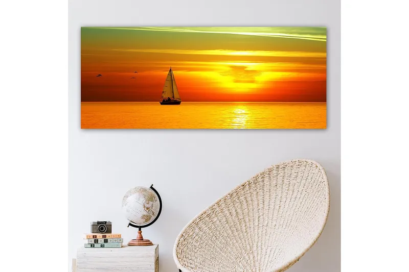 Canvastavla YTY Nautical & Beach Flerfärgad - 120x50 cm - Inredning & dekor - Tavlor & konst - Canvastavla
