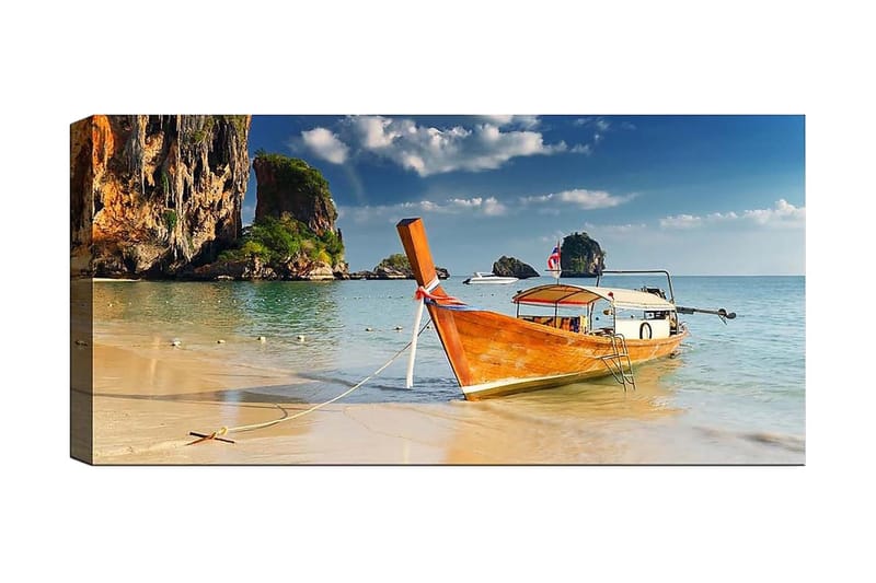 Canvastavla YTY Nautical & Beach Flerfärgad, 120x50 cm