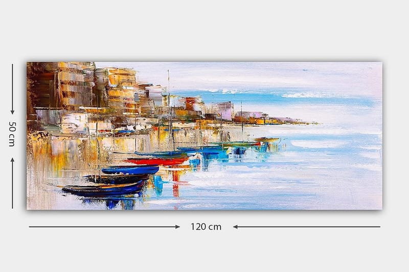 Canvastavla YTY Nautical & Beach Flerfärgad - 120x50 cm - Inredning & dekor - Tavlor & konst - Canvastavla