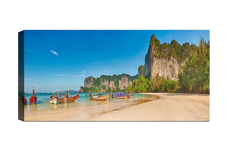 Canvastavla YTY Nautical & Beach Flerfärgad, 120x50 cm