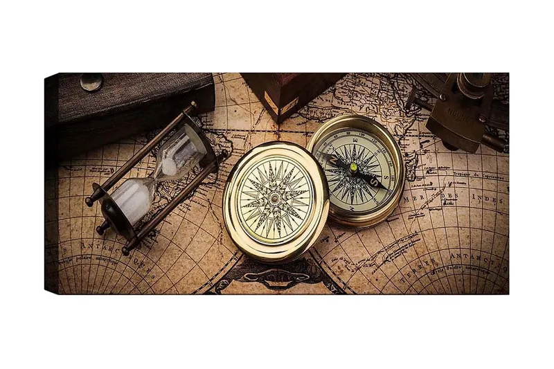 Canvastavla YTY Nautical & Beach Flerfärgad, 120x50 cm