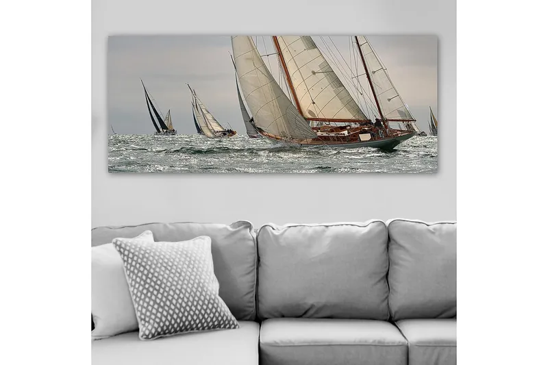 Canvastavla YTY Nautical & Beach Flerfärgad - 120x50 cm - Inredning & dekor - Tavlor & konst - Canvastavla