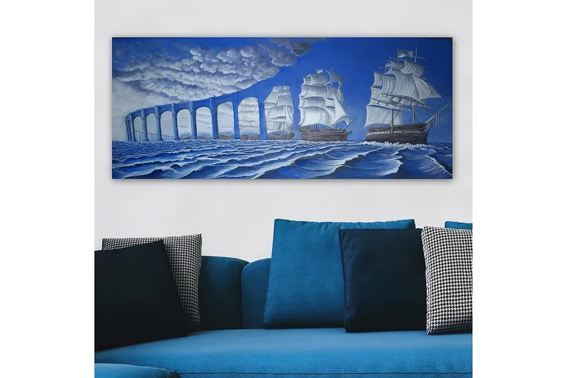 Canvastavla YTY Nautical & Beach Flerfärgad - 120x50 cm - Inredning & dekor - Tavlor & konst - Canvastavla