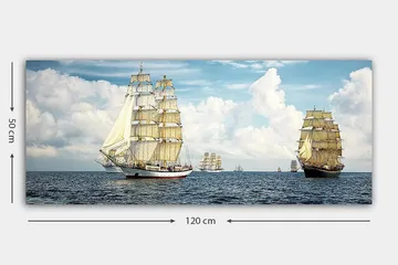 Canvastavla YTY Nautical & Beach Flerfärgad - 120x50 cm - Inredning & dekor - Tavlor & konst - Canvastavla