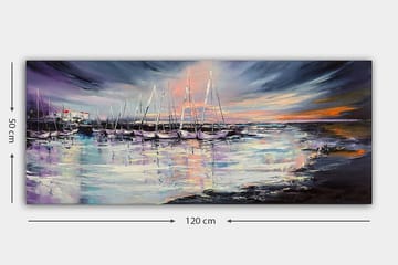 Canvastavla YTY Nautical & Beach Flerfärgad - 120x50 cm - Inredning & dekor - Tavlor & konst - Canvastavla