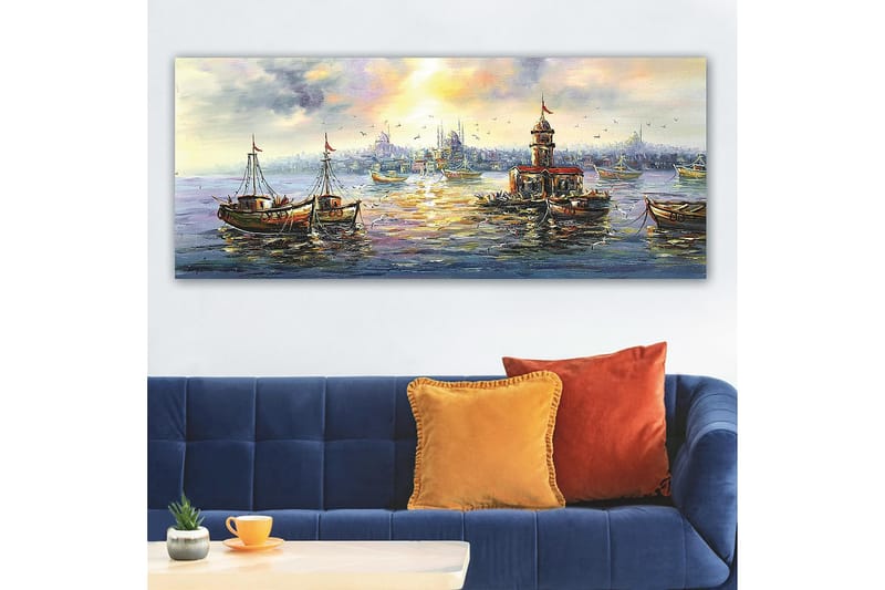 Canvastavla YTY Nautical & Beach Flerfärgad - 120x50 cm - Inredning & dekor - Tavlor & konst - Canvastavla