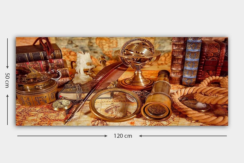 Canvastavla YTY Nautical & Beach Flerfärgad - 120x50 cm - Inredning & dekor - Tavlor & konst - Canvastavla