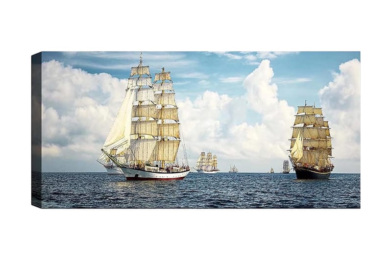 Canvastavla YTY Nautical & Beach Flerfärgad, 120x50 cm