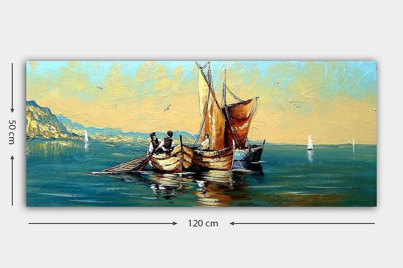 Canvastavla YTY Nautical & Beach Flerfärgad - 120x50 cm - Inredning & dekor - Tavlor & konst - Canvastavla