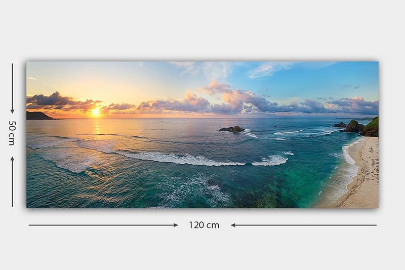 Canvastavla YTY Nautical & Beach Flerfärgad - 120x50 cm - Inredning & dekor - Tavlor & konst - Canvastavla