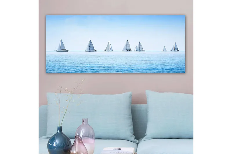 Canvastavla YTY Nautical & Beach Flerfärgad - 120x50 cm - Inredning & dekor - Tavlor & konst - Canvastavla