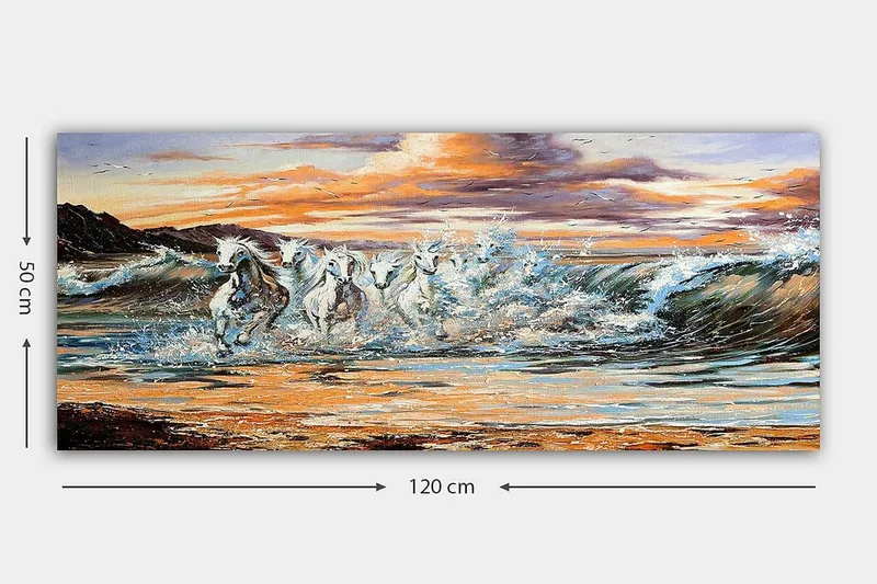 Canvastavla YTY Nautical & Beach Flerfärgad - 120x50 cm - Inredning & dekor - Tavlor & konst - Canvastavla