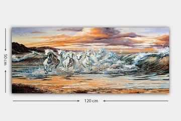 Canvastavla YTY Nautical & Beach Flerfärgad - 120x50 cm - Inredning & dekor - Tavlor & konst - Canvastavla