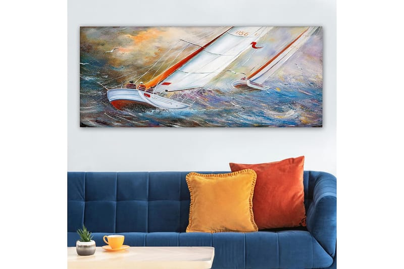 Canvastavla YTY Nautical & Beach Flerfärgad - 120x50 cm - Inredning & dekor - Tavlor & konst - Canvastavla