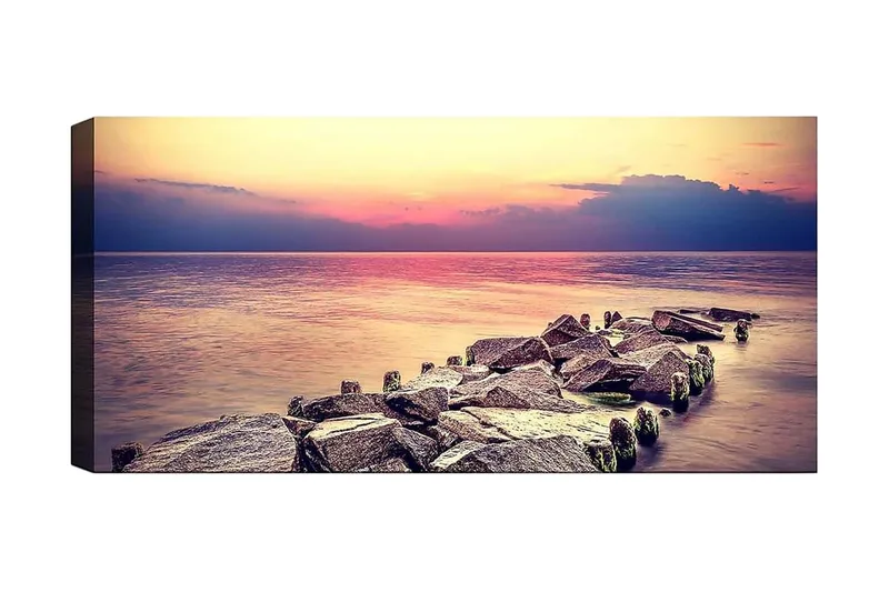 Canvastavla YTY Nautical & Beach Flerfärgad, 120x50 cm