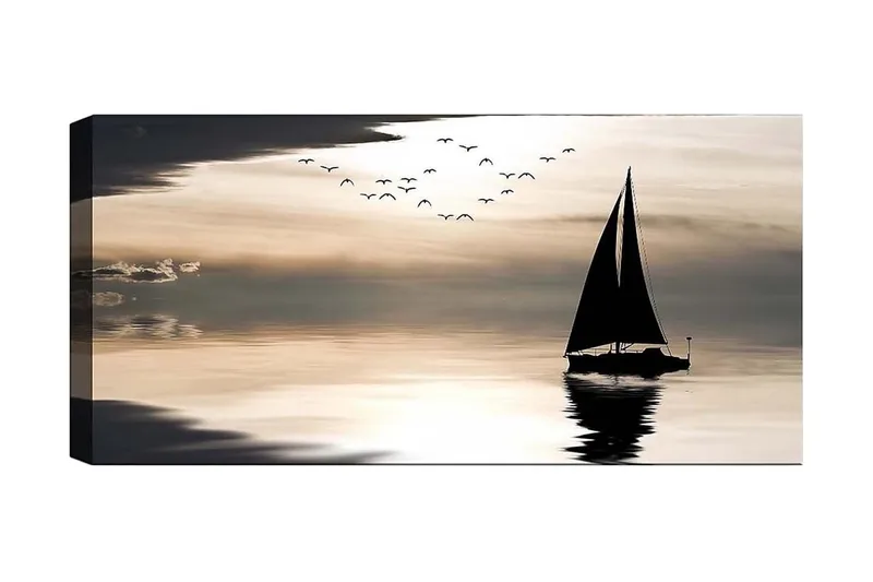 Canvastavla YTY Nautical & Beach Flerfärgad - 120x50 cm - Inredning & dekor - Tavlor & konst - Canvastavla