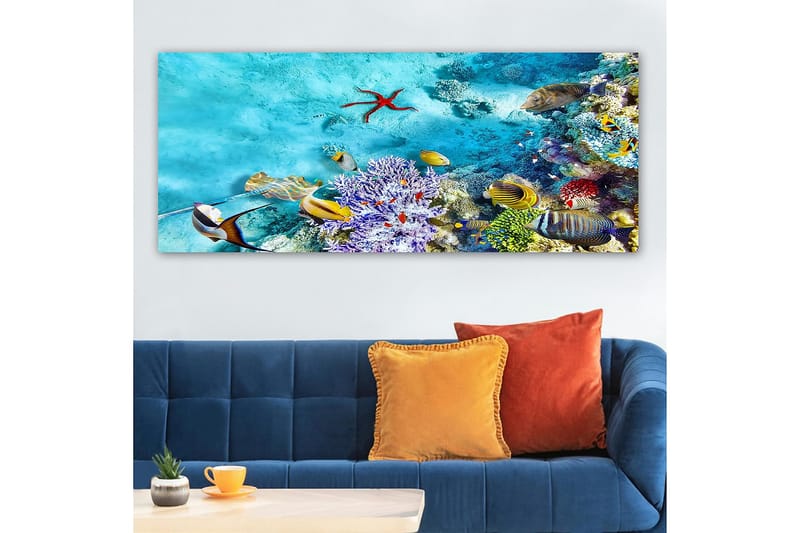 Canvastavla YTY Nautical & Beach Flerfärgad - 120x50 cm - Inredning & dekor - Tavlor & konst - Canvastavla