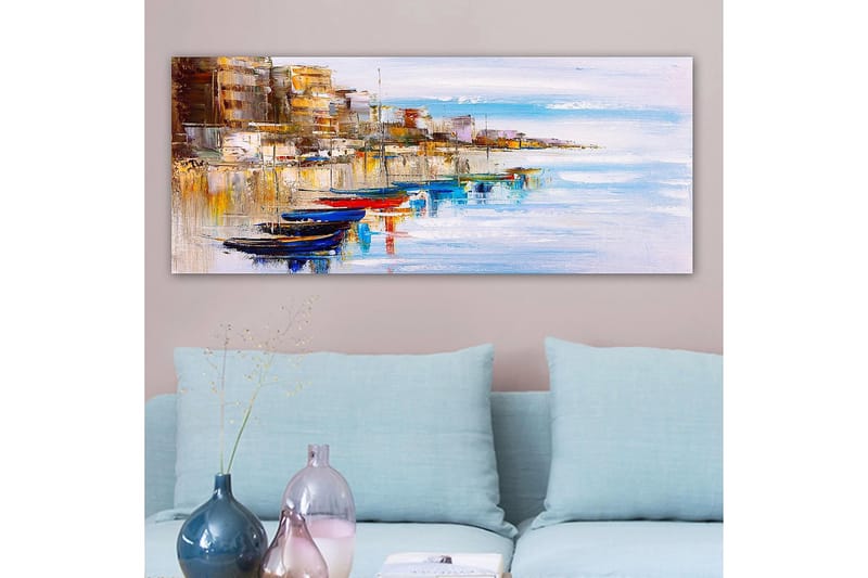 Canvastavla YTY Nautical & Beach Flerfärgad - 120x50 cm - Inredning & dekor - Tavlor & konst - Canvastavla