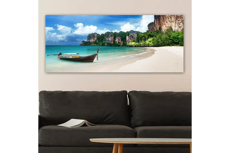 Canvastavla YTY Nautical & Beach Flerfärgad - 120x50 cm - Inredning & dekor - Tavlor & konst - Canvastavla