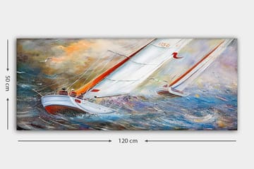 Canvastavla YTY Nautical & Beach Flerfärgad - 120x50 cm - Inredning & dekor - Tavlor & konst - Canvastavla