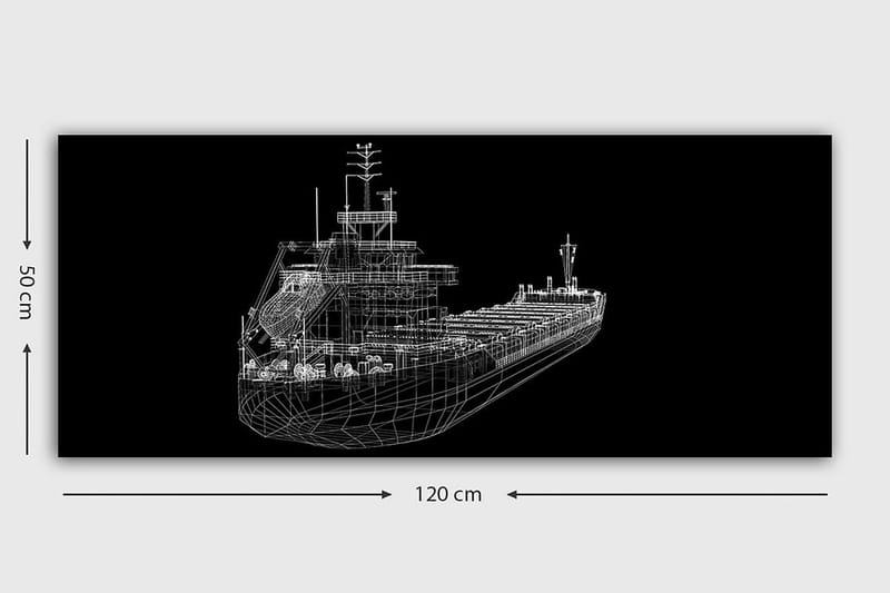 Canvastavla YTY Nautical & Beach Flerfärgad - 120x50 cm - Inredning & dekor - Tavlor & konst - Canvastavla