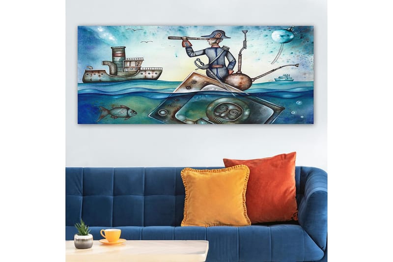 Canvastavla YTY Nautical & Beach Flerfärgad - 120x50 cm - Inredning & dekor - Tavlor & konst - Canvastavla