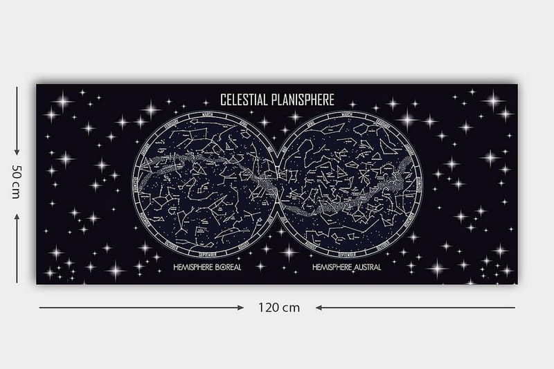Canvastavla YTY Outer Space Flerfärgad - 120x50 cm - Inredning & dekor - Tavlor & konst - Canvastavla