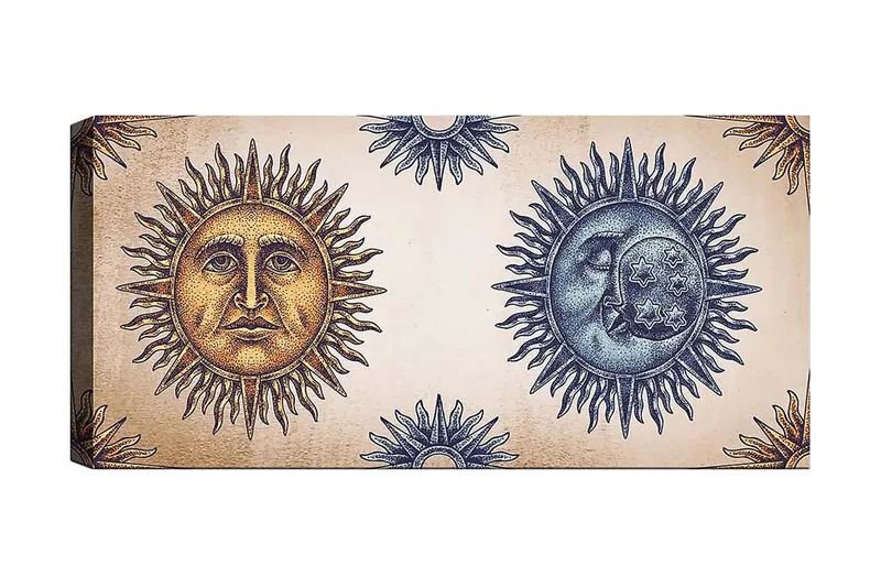 CANVASTAVLA YTY Spiritual Flerfärgad 120x50 cm