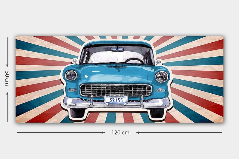 CANVASTAVLA YTY Transportation Flerfärgad 120x50 cm - Inredning & dekor - Tavlor & konst - Canvastavla