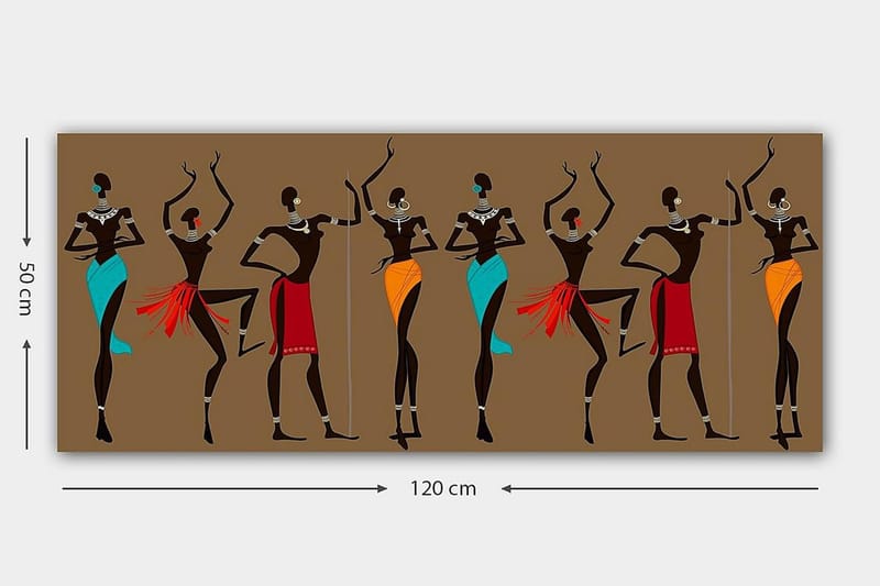 Canvastavla YTY World Cultures Flerfärgad - 120x50 cm - Inredning & dekor - Tavlor & konst - Canvastavla