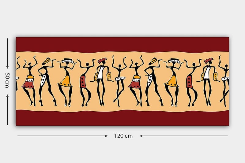 Canvastavla YTY World Cultures Flerfärgad - 120x50 cm - Inredning & dekor - Tavlor & konst - Canvastavla